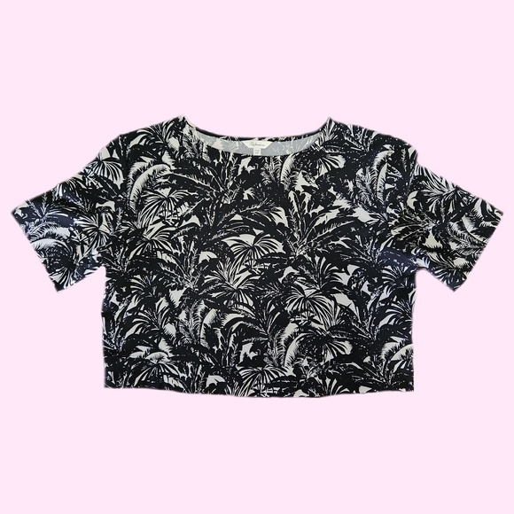 Reitmans Petite Small Black and White Crop Top - Picture 1 of 2